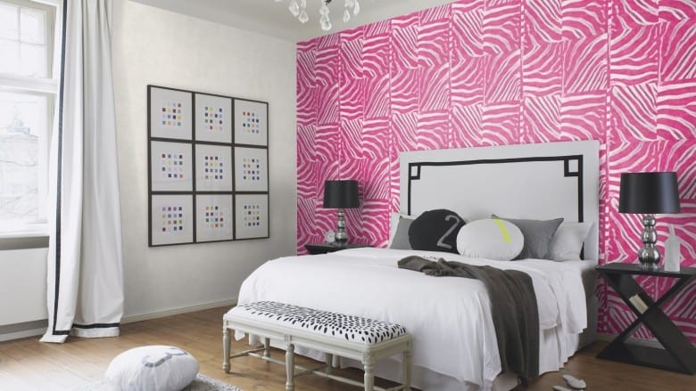 Tierfell Pink - Rasch Vlies - Tapete Tierprint Moderne