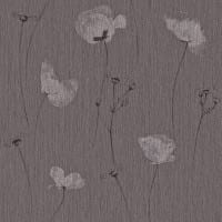 Vorschau: Mohnblume Dunkel - Rasch Vlies-Tapete Floral