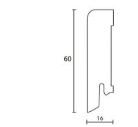 Tarkett Clipstar-Sockelleiste Eiche weiß