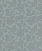 Vorschau: Tapete Barock Blau Grau - Rasch Vlies - Floralprint