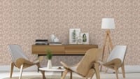 Vorschau: Tapete Barock Dunkelbeige - Rasch Vlies - Floralprint