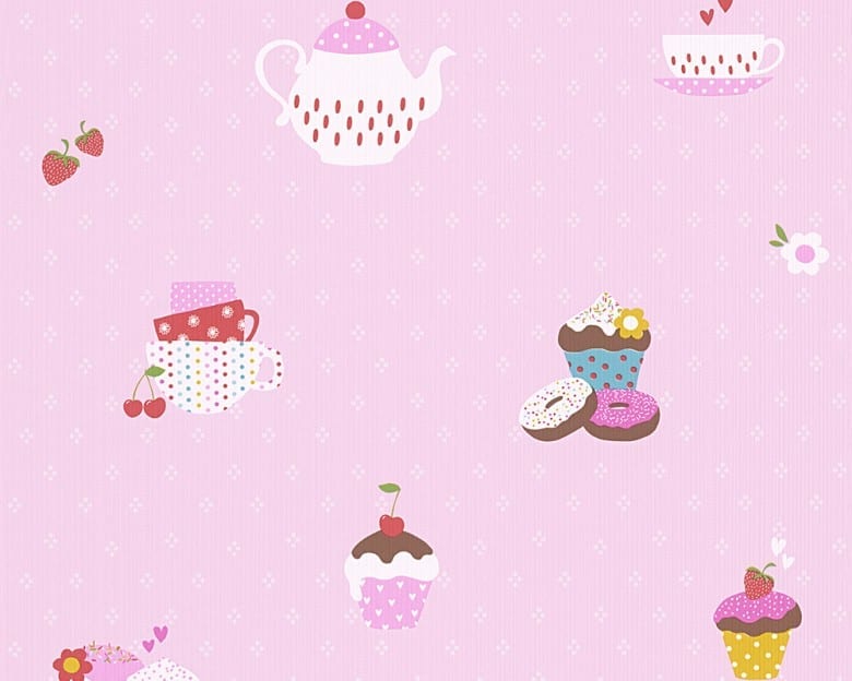 Cupcake rosa Kinderwelt - A.S. Creation Papier-Tapete