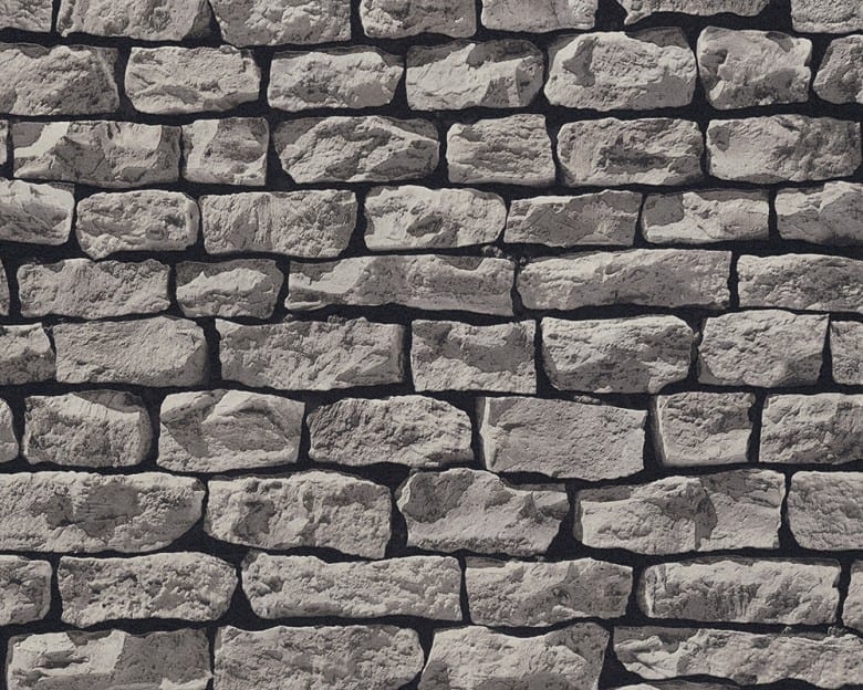 Stone Wall Grey Steinoptik- A.S. Creation Vlies -Tapete