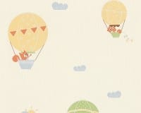 Vorschau: Heißluftballon Kinderwelt - A.S. Creation Papier-Tapete
