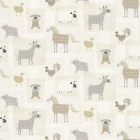 Bauernhof beige Kindertapeten  - Rasch Papiertapete