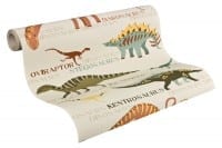 Vorschau: Dinosaurier grün Kinderwelt - A.S. Creation Papier-Tapete