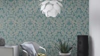 Vorschau: Tapete Barock Blau Gold - Rasch Vlies - Floralprint