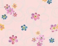 Vorschau: Blumen rosa Kinderwelt - A.S. Creation Papier-Tapete